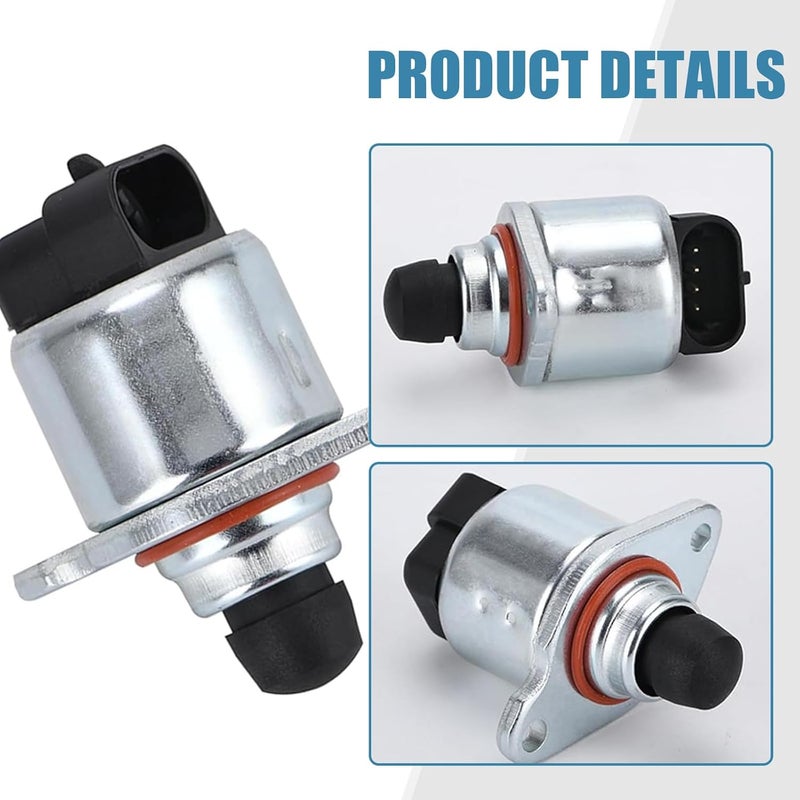 Zeathery Throttle Position Sensor Idle Air Control Valve, Retrofit Sensor #17113625 Control Valve #17113598, Compatible with Buick Chevrolet (Silver & Black) - Image 4